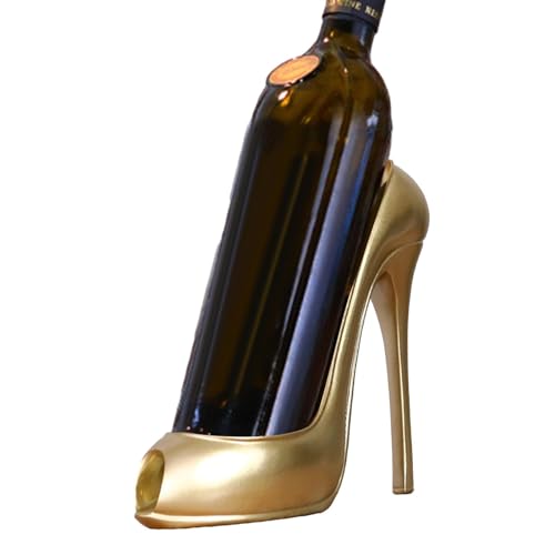 Chaies High Heel Weinflaschenhalter Arbeitsplatte Aufbewahrungsständer 20,3 cm High Heel Weinhalter Flaschenregal Theke Top Storage Stand Einzelner Weinflaschenhalter Für Hochzeit Home Decor von Chaies