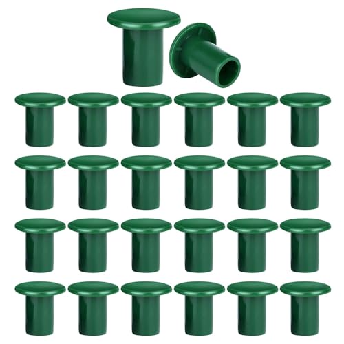 Chaies Holzstababdeckung, Erdspießdekoration | 48 Stück kleine Rutenkappen | Schutzkappen für Gehstock, Sicherheitsabdeckungen für Stöcke von Chaies