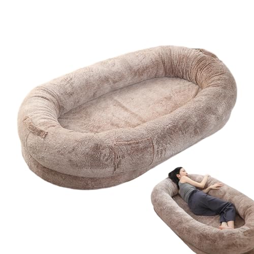 Chaies Hundebett für Menschen, Hundebett in menschlicher Größe | riesiges Hundebett für Menschen – waschbares Hundebett aus Memory-Schaum, abnehmbarer Sitzsack für Menschen Chaies Hundebett für Menschen, Hundebett in menschlicher Größe | riesiges Hundebett für Menschen – waschbares Hundebett aus Memory-Schaum, abnehmbarer Sitzsack für Menschen von Chaies