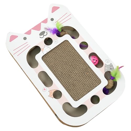 Chaies Katzenkratzer, gewellt, Katzenkratzkarte | Interaktives Multi-Loch Cat Scratching Pad – Wiederverwendbares Haustierzubehör für Wohnzimmer Wohnung Badezimmer Chaies Katzenkratzer, gewellt, Katzenkratzkarte | Interaktives Multi-Loch Cat Scratching Pad – Wiederverwendbares Haustierzubehör für Wohnzimmer Wohnung Badezimmer von Chaies