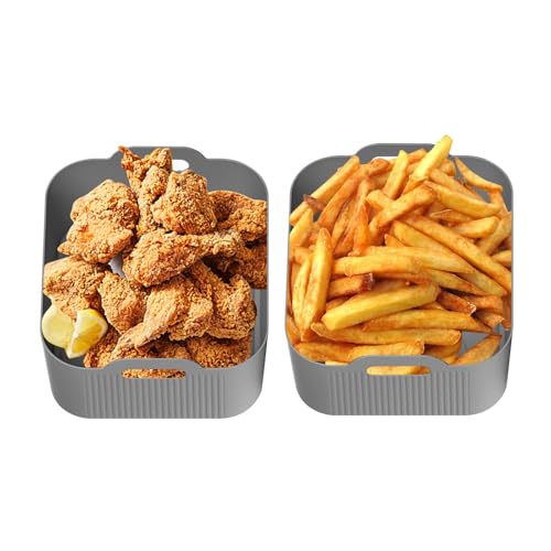 Chaies Luftfritteusen-Korbfutter, Luftfritteuseneinsatz aus Silikon, 2 Stück, Luftfritteusen-Zubehör, Backblech, Teile Chaies Luftfritteusen-Korbfutter, Luftfritteuseneinsatz aus Silikon, 2 Stück, Luftfritteusen-Zubehör, Backblech, Teile von Chaies