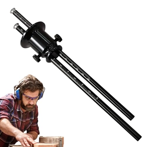 Chaies Markierungslehre mit Rad | Anreißwerkzeuge für Tischlerarbeiten – Anreißlineal aus Aluminiumlegierung mit doppelter Skala, Anleitung für Handwerker, Möbelprojekte, Zuhause, Zimmer und Chaies Markierungslehre mit Rad | Anreißwerkzeuge für Tischlerarbeiten – Anreißlineal aus Aluminiumlegierung mit doppelter Skala, Anleitung für Handwerker, Möbelprojekte, Zuhause, Zimmer und von Chaies