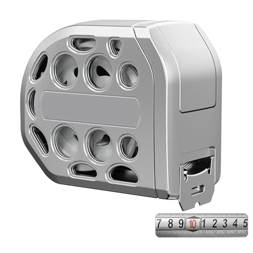 Chaies Maßband aus Metall, einziehbares Maßband | einziehbares metrisches Lineal mit 16,4 Fuß, dickes, verzinktes Lineal, wasserfest, hohl für die häusliche Landwirtschaft Chaies Maßband aus Metall, einziehbares Maßband | einziehbares metrisches Lineal mit 16,4 Fuß, dickes, verzinktes Lineal, wasserfest, hohl für die häusliche Landwirtschaft von Chaies