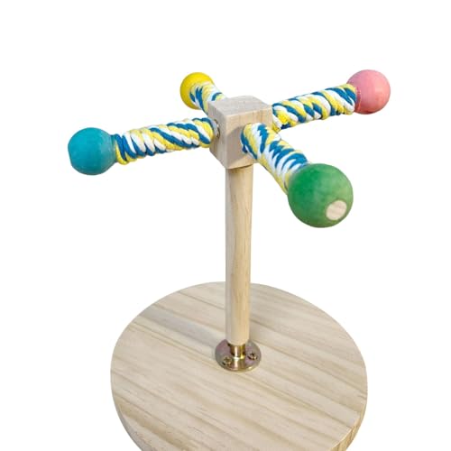 Chaies Papageienstange mit Tisch, Vogelhalter, Tischständer | Holzverankerung für Papageien, stehend, Parakeet für Macaw-Tauben Chaies Papageienstange mit Tisch, Vogelhalter, Tischständer | Holzverankerung für Papageien, stehend, Parakeet für Macaw-Tauben von Chaies