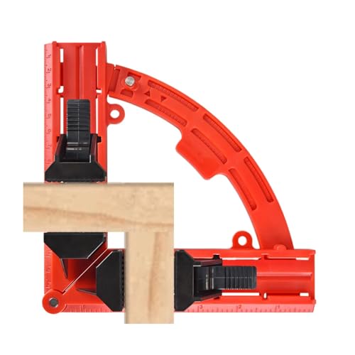 Chaies Rechtwinkliger Befestigungsclip, rechtwinklige Holzbearbeitungsklammern | Eckbefestigungsklemme für Holzbearbeitung rechtwinklig 30 bis 90 Grad verstellbar von Chaies