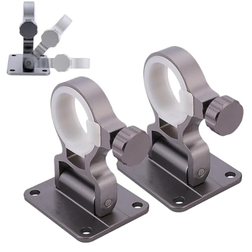 Chaies Regenschirmständer für Terrasse, Regenschirm-Monsterhalter – 2 x verstellbare Baldachin-Halterung | Solarschirmklemme für den Angelstuhl im Freien Chaies Regenschirmständer für Terrasse, Regenschirm-Monsterhalter – 2 x verstellbare Baldachin-Halterung | Solarschirmklemme für den Angelstuhl im Freien von Chaies