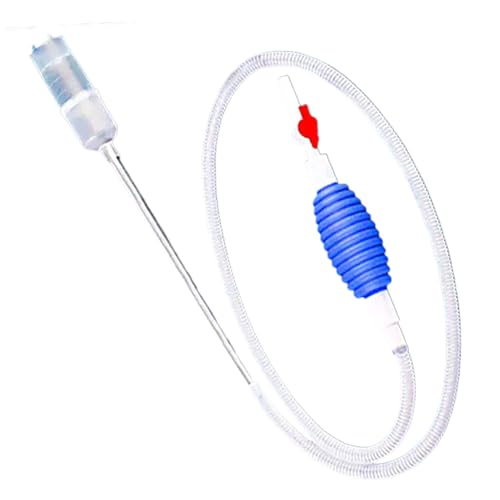 Chaies Sauger für Aquarienkies | Transparenter Siphonreiniger für Becken, Pumpenzubehör für Betta Guppys Anfänger Reptilienreinigung von Chaies