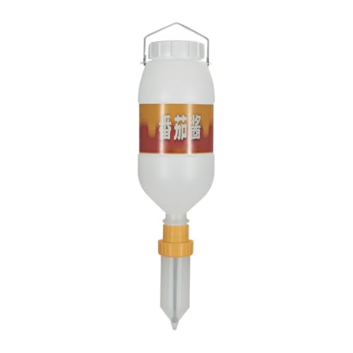 Chaies Soßenflasche | Auspressflaschen Mit Spender | 2.5L Große Aufhängbare Behälter Für Salatdressing Marmelade Ketchup Mayonnaise von Chaies