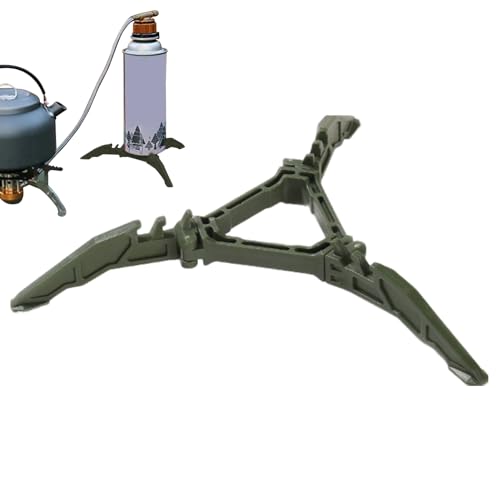 Chaies Stabilisator für Campingkocher | Campingzubehör Stativstabilisator faltbar, zylindrischer Kartuschenhalter, stabil und flexibel, Fußstütze, Pfannenhalter von Chaies