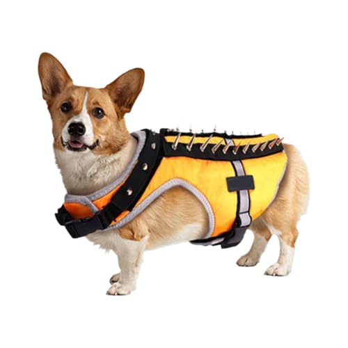 Chaies Stachelweste Zum Schutz Hunde - Anti-Angriffs-Hundegeschirr Reflektierend - Verstellbarer Schutz Kojoten Vest Mit Stacheln Für Outdoor Spaziergänge Nachtaktivitäten - Für Spaziergänge Nachtjagd Chaies Stachelweste Zum Schutz Hunde - Anti-Angriffs-Hundegeschirr Reflektierend - Verstellbarer Schutz Kojoten Vest Mit Stacheln Für Outdoor Spaziergänge Nachtaktivitäten - Für Spaziergänge Nachtjagd von Chaies