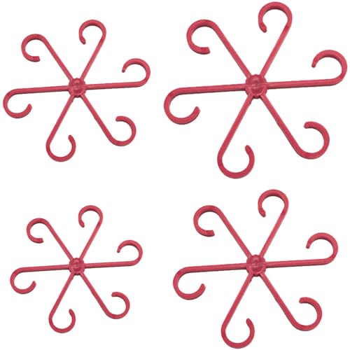 Chaies Stangenhalterungen für Stangen, Alocasia Monstera, unterstützt 4 Stück, Befestigungsclips für Klettergerüste, Monstera, Weinreben, Blumen von Chaies