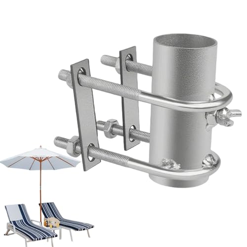 Chaies Terrassen Schirmhalter, Terrassen- Und Balkonhalterung Als Klemme, Verstellbare Klemmhalterung Für Sonnenschirme Balkon Terrasse Garten Pool Camping von Chaies