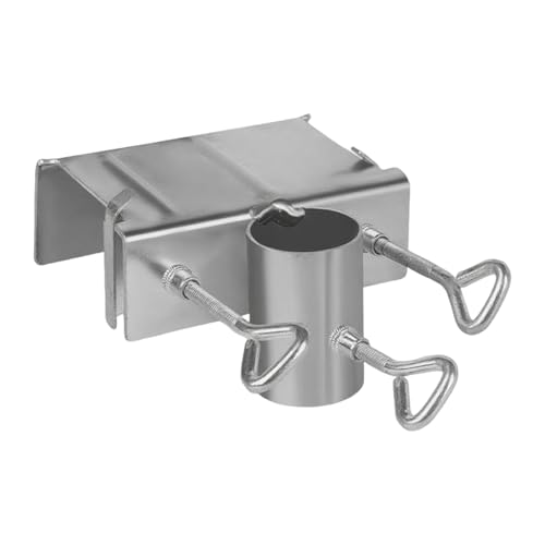 Chaies Terrassen Schirmhalter - Sonnenschirm Halterung Für Geländer - Universelle Verstellbare Halterungsbasis Für Camping Garten Terrasse Grillbereich Outdoor Aktivitäten von Chaies