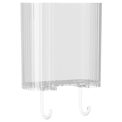 Chaies Transparenter Organizer, selbstklebende transparente Regale für Badezimmer, mit 2 Haken – Badezimmer Organizer ohne Chaies Transparenter Organizer, selbstklebende transparente Regale für Badezimmer, mit 2 Haken – Badezimmer Organizer ohne von Chaies