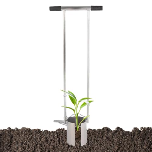 Chaies Transplantierer, Glühbirnen-Transplanter mit langem Griff – Hand-Transplanter für Gartenarbeit | stabiler Glühbirnen-Pflanzer, Unkrautvernichter, Rasenstecker für Gemüsegarten Chaies Transplantierer, Glühbirnen-Transplanter mit langem Griff – Hand-Transplanter für Gartenarbeit | stabiler Glühbirnen-Pflanzer, Unkrautvernichter, Rasenstecker für Gemüsegarten von Chaies