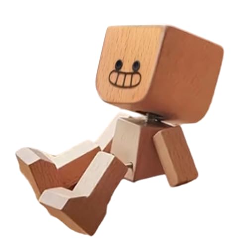 Chaies Wackelmann Für Armaturenbrett - Natürliche Holzskulptur Wohnaccessoire Actionfiguren Handgefertigte Schüttelnde Füße Holzpuppe Für Reisebüro Apartment, Humorvolles Accessoire Chaies Wackelmann Für Armaturenbrett - Natürliche Holzskulptur Wohnaccessoire Actionfiguren Handgefertigte Schüttelnde Füße Holzpuppe Für Reisebüro Apartment, Humorvolles Accessoire von Chaies