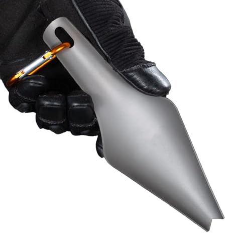 Chaies Wanderschaufel, Titan-Schaufel für Exkremente beim Wandern – Reinigungswerkzeug, robust und rostfrei, für Gartenarbeit, Camping, Archäologie, Amateur von Chaies