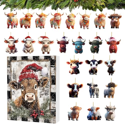Chaies Weihnachts-Adventskalender 2024, 24 Tage Countdown mit niedlicher Hochlandkuh - Countdown Kalender für Chaies Weihnachts-Adventskalender 2024, 24 Tage Countdown mit niedlicher Hochlandkuh - Countdown Kalender für von Chaies
