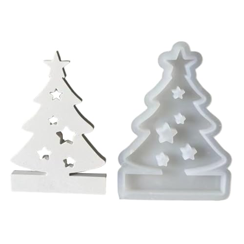 Chaies Weihnachtsbaumform, Silikonform für Weihnachtsbaum, Baum, Kerzenhalter für die Herstellung der Form | Zement-, Gips- und Silikon-Ornament-Formen, Bastelharzformen von Chaies