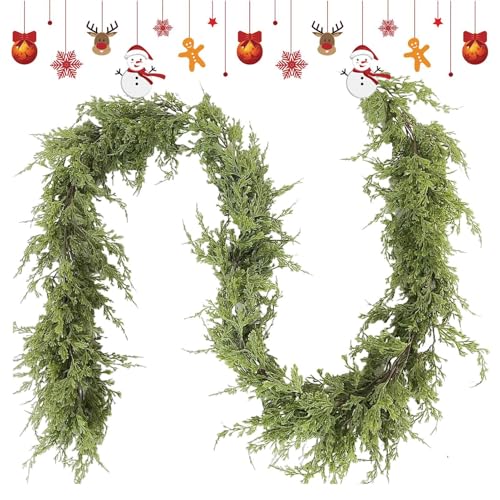 Chaies Winterkiefergirlande, Weihnachtskiefergirlande | Real Touch Wintergirlande, grüne künstliche Grüngirlande, Weihnachtssimulationsrattan, grüne Girlande für Tisch Chaies Winterkiefergirlande, Weihnachtskiefergirlande | Real Touch Wintergirlande, grüne künstliche Grüngirlande, Weihnachtssimulationsrattan, grüne Girlande für Tisch von Chaies