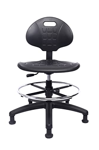 Chair Master (Mittelgroßer Sitzhocker, gleitet leicht zu reinigen! Ergonomischer Polyurethan-Hocker. Sitzhöhenbereich 45,7 cm - 66 cm. Verstellbare Fußleiste. Für Heimbüro, Labor, Arbeitsplatz Chair Master (Mittelgroßer Sitzhocker, gleitet leicht zu reinigen! Ergonomischer Polyurethan-Hocker. Sitzhöhenbereich 45,7 cm - 66 cm. Verstellbare Fußleiste. Für Heimbüro, Labor, Arbeitsplatz von Chair Master