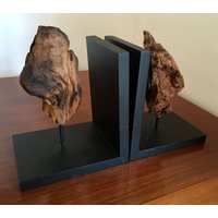 Eine Einzigartige Vintage Buchstütze Aus Treibholz, Vermutlich Den Späten 70Er Jahren. Modernes Gefühl Eine Einzigartige Vintage Buchstütze Aus Treibholz, Vermutlich Den Späten 70Er Jahren. Modernes Gefühl von ChairWhore