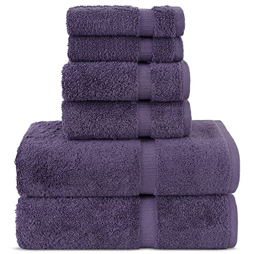 Chakir Turkish Linens Luxuriöses 6-teiliges Handtuch-Set aus türkischer Baumwolle in Spa- und Hotelqualität (2 x Badetücher, 2 x Handtücher, 2 x Waschlappen) von Chakir Turkish Linens