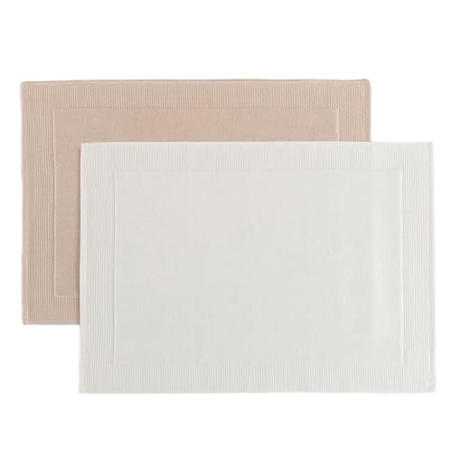Chakra 2er Pack Badematte 100% Baumwolle 50x70 cm, Ultra Saugfähig Badezimmerteppich Set, Weich & Langlebig Badteppich, Maschinenwaschbar Badzimmermatte, Badvorleger Set 2 Teilig, Ecru/Beige Chakra 2er Pack Badematte 100% Baumwolle 50x70 cm, Ultra Saugfähig Badezimmerteppich Set, Weich & Langlebig Badteppich, Maschinenwaschbar Badzimmermatte, Badvorleger Set 2 Teilig, Ecru/Beige von Chakra
