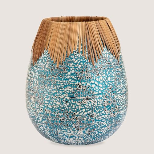 Chakra Chi Vase 36 cm – Ästhetische Dekovase, die Ihren Wohnraum schmückt und Ihrem Zuhause mit ihrem stilvollen und modernen Design eine künstlerische Note verleiht von Chakra