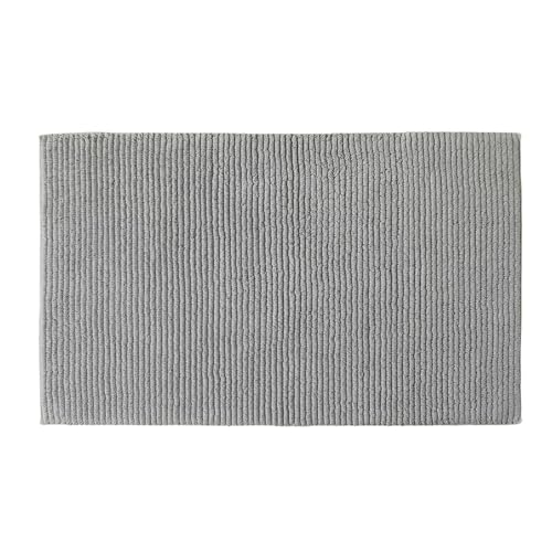 Chakra New Hampshire Badematte 70x130 cm Hellgrau, 70% Baumwolle 30% Bambus, umweltfreundliche und weiche Textur, Badezimmer-Textilmatte von Chakra