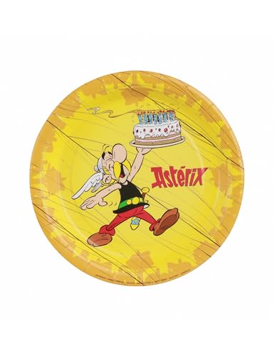 Chaks 12806-AX, Packung mit 8 kleinen Papptellern, 18 cm, Asterix® von Chaks