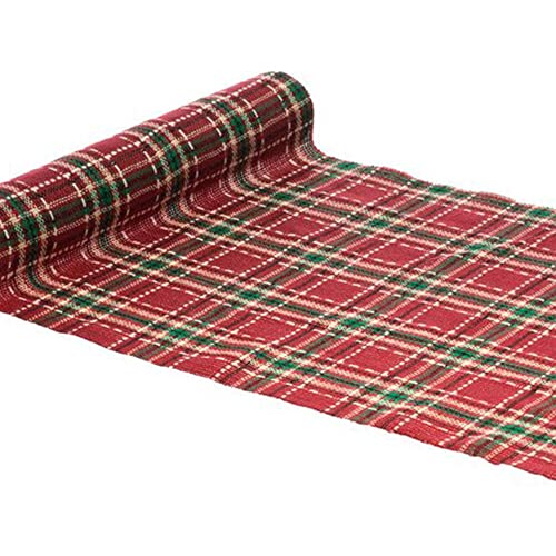 Tischläufer, Stoff, Tartan Paisley 28 cm x 3 m, Rot von Chaks