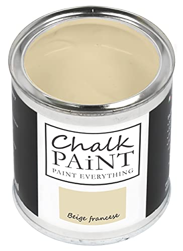 Chalk Paint Everything® Beige Francese Kreidefarbe Wasserbasis für Alle Oberflächen einfach zu verarbeiten ohne schlechten Geruch - Chalk Paint Extra Matt (750 ml) von Chalk PAiNT PAINT EVERYTHING