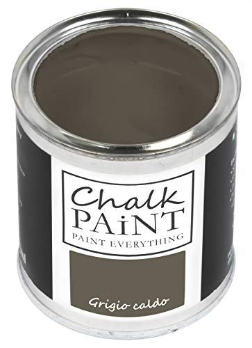 Chalk Paint Everything® Grigio Caldo Kreidefarbe Wasserbasis für Alle Oberflächen einfach zu verarbeiten ohne schlechten Geruch - Chalk Paint Extra Matt (250 ml) von Chalk PAiNT PAINT EVERYTHING