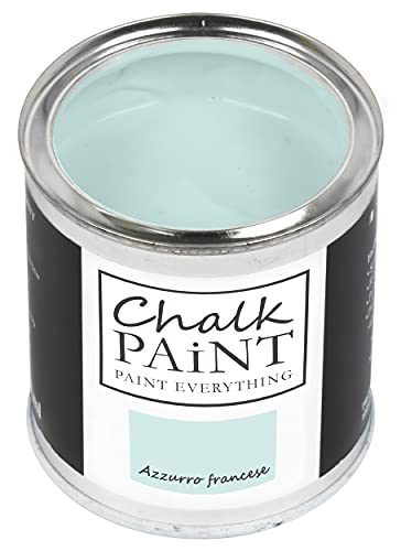 Chalk Paint Everything® Azzurro Francese Kreidefarbe Wasserbasis für Alle Oberflächen einfach zu verarbeiten ohne schlechten Geruch - Chalk Paint Extra Matt (750 ml) von Chalk PAiNT PAINT EVERYTHING