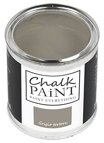 Chalk Paint Everything® Grigio Tortora Kreidefarbe Wasserbasis für Alle Oberflächen einfach zu verarbeiten ohne schlechten Geruch - Chalk Paint Extra Matt (750 ml) von Chalk PAiNT PAINT EVERYTHING