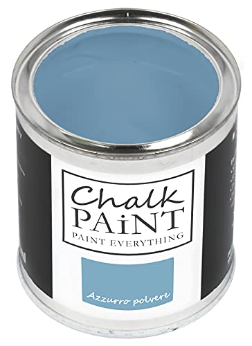 Chalk Paint Everything® Azzurro Polvere Kreidefarbe Wasserbasis für Alle Oberflächen einfach zu verarbeiten ohne schlechten Geruch - Chalk Paint Extra Matt (750 ml) von Chalk PAiNT PAINT EVERYTHING