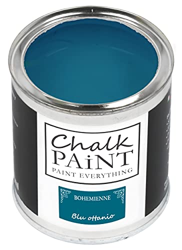 Chalk Paint Everything® Blu Ottanio Kreidefarbe Wasserbasis für Alle Oberflächen einfach zu verarbeiten ohne schlechten Geruch - Chalk Paint Extra Matt (750 ml) von Chalk PAiNT PAINT EVERYTHING