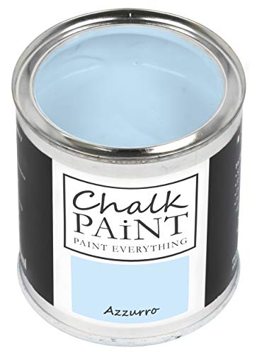 Chalk Paint Everything® Azzurro Kreidefarbe Wasserbasis für Alle Oberflächen einfach zu verarbeiten ohne schlechten Geruch - Chalk Paint Extra Matt (250 ml) von Chalk PAiNT PAINT EVERYTHING