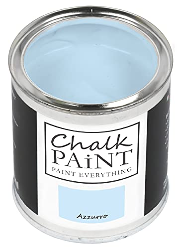 Chalk Paint Everything® Azzurro Kreidefarbe Wasserbasis für Alle Oberflächen einfach zu verarbeiten ohne schlechten Geruch - Chalk Paint Extra Matt (750 ml) von Chalk PAiNT PAINT EVERYTHING