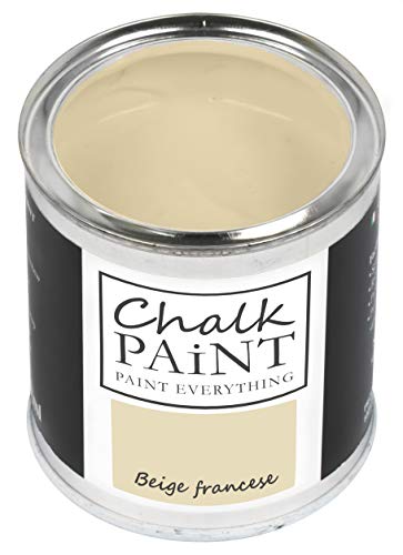 Chalk Paint Everything® Beige Francese Kreidefarbe Wasserbasis für Alle Oberflächen einfach zu verarbeiten ohne schlechten Geruch - Chalk Paint Extra Matt (250 ml) von Chalk PAiNT PAINT EVERYTHING