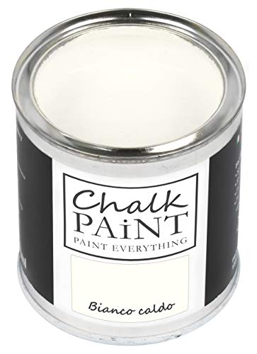 Chalk Paint Everything® Bianco Caldo Kreidefarbe Wasserbasis für Alle Oberflächen einfach zu verarbeiten ohne schlechten Geruch - Chalk Paint Extra Matt (250 ml) von Chalk PAiNT PAINT EVERYTHING