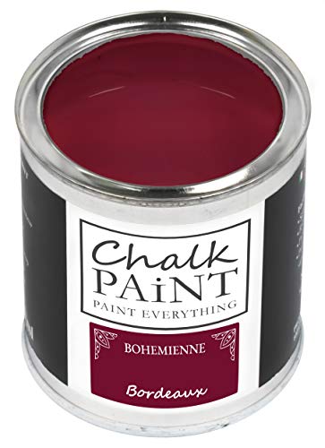 Chalk Paint Everything® Bordeaux Kreidefarbe Wasserbasis für Alle Oberflächen einfach zu verarbeiten ohne schlechten Geruch - Chalk Paint Extra Matt (250 ml) von Chalk PAiNT PAINT EVERYTHING