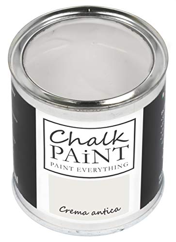 Chalk Paint Everything® Crema Antica Kreidefarbe Wasserbasis für Alle Oberflächen einfach zu verarbeiten ohne schlechten Geruch - Chalk Paint Extra Matt (250 ml) von Chalk PAiNT PAINT EVERYTHING