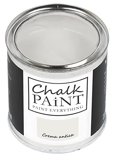 Chalk Paint Everything® Crema Antica Kreidefarbe Wasserbasis für Alle Oberflächen einfach zu verarbeiten ohne schlechten Geruch - Chalk Paint Extra Matt (750 ml) von Chalk PAiNT PAINT EVERYTHING