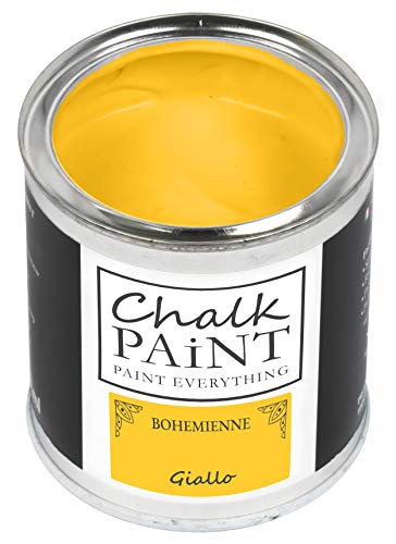 Chalk Paint Everything® Giallo Kreidefarbe Wasserbasis für Alle Oberflächen einfach zu verarbeiten ohne schlechten Geruch - Chalk Paint Extra Matt (250 ml) von Chalk PAiNT PAINT EVERYTHING