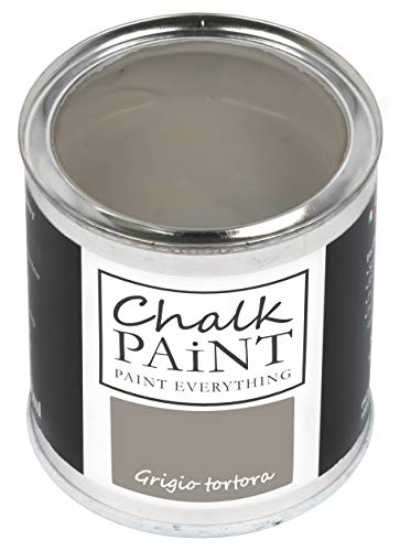 Chalk Paint Everything® Grigio Tortora Kreidefarbe Wasserbasis für Alle Oberflächen einfach zu verarbeiten ohne schlechten Geruch - Chalk Paint Extra Matt (250 ml) von Chalk PAiNT PAINT EVERYTHING