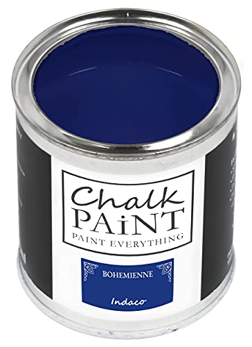Chalk Paint Everything® Indaco Kreidefarbe Wasserbasis für Alle Oberflächen einfach zu verarbeiten ohne schlechten Geruch - Chalk Paint Extra Matt (750 ml) von Chalk PAiNT PAINT EVERYTHING