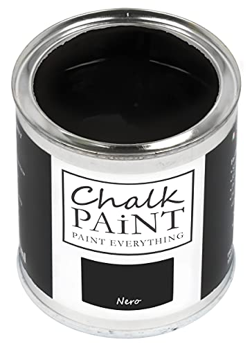 Chalk Paint Everything® Nero Kreidefarbe Wasserbasis für Alle Oberflächen einfach zu verarbeiten ohne schlechten Geruch - Chalk Paint Extra Matt (750 ml) von Chalk PAiNT PAINT EVERYTHING