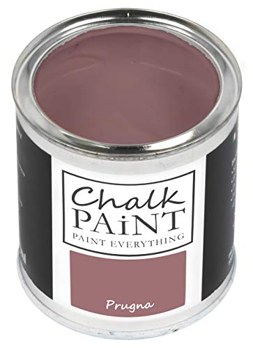 Chalk Paint Everything® Prugna Kreidefarbe Wasserbasis für Alle Oberflächen einfach zu verarbeiten ohne schlechten Geruch - Chalk Paint Extra Matt (250 ml) von Chalk PAiNT PAINT EVERYTHING